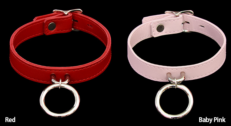 leather small ring collar bon134 1